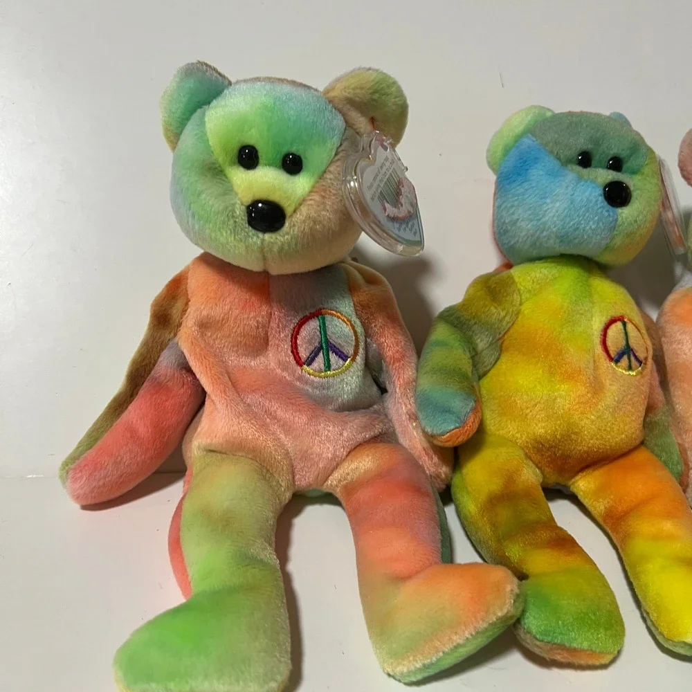 Ty Beanie Babies Bear Lot of‎ 6 Peace Millennium The End 90s Y2K retired